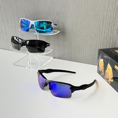 Oakley Flak 2.0 OO9271 Sunglasses Matte Black Polarized Deep Blue Lens