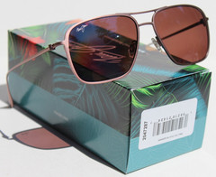 MAUI JIM Beaches POLARIZED Sunglasses R541-19A Satin Brown/Maui Rose NEW Japan