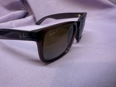 Ray-Ban RB4165 Justin Transparent Dark Brown Sunglasses 54mm 16mm 145mm -6597/T5