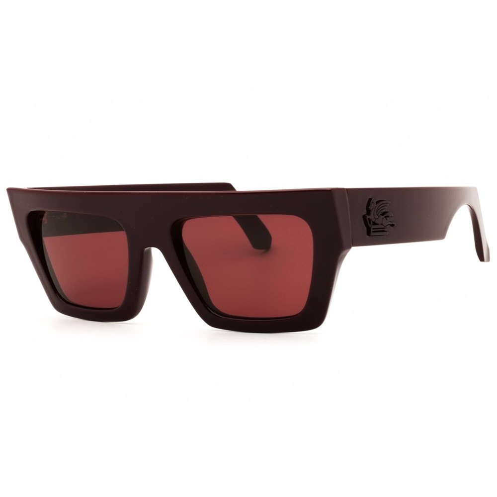 Etro Unisex Sunglasses Rectangular Shape Burgundy Plastic Frame 0049/G/S 0LHF U1