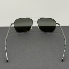 Maui Jim Mano MJ877-02 Black Silver Stripe Neutral Grey Lens 57 16 142