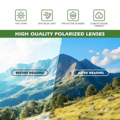 Polarized Sports Sunglasses for Men Women, UV Protection Lightweight Sun Glas…