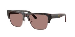 FERRARI SCUDERIA FZ6026 760 73 Burgundy Havana Brown 55 mm Men’s Sunglasses