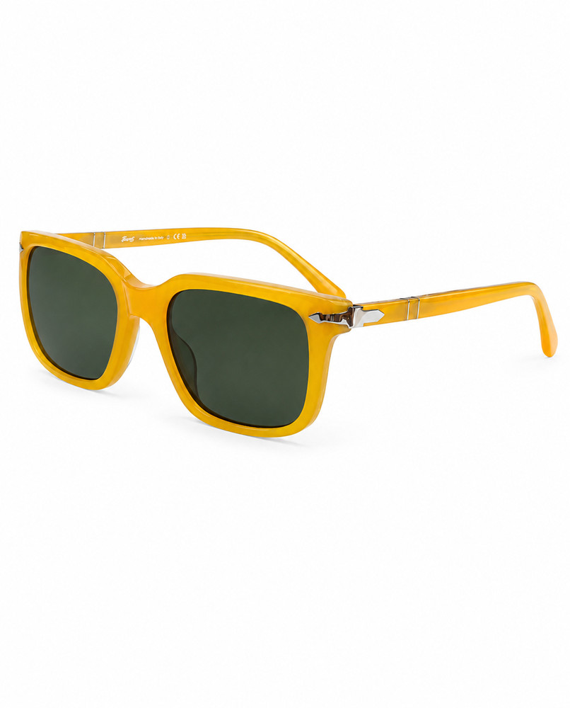 Persol 3272-S Rare Honey Yellow Frame / Dark Green Lens 53口20-145 Sunglasses