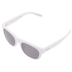 Armani Exchange Grey Mirror Silver Square Men’s Sunglasses AX4128SU 83156G 55