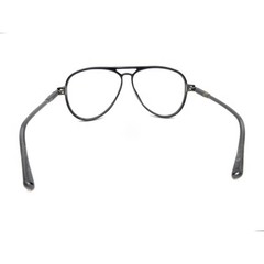 Vintage Matte Black Aviator Sunglasses Frames 130 Designer Men Women Coil Spring
