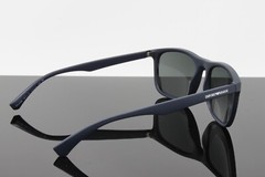 Emporio Armani Sunglasses Men’s Square EA4158 587125 Matte Blue 57mm Blue Lens