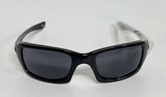 OAKLEY FIVES SQUARED 9238-0454 Grey Lenses, Polished Black Frame – READ DESCRIPT