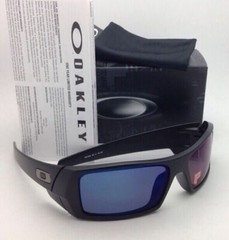 OAKLEY POLARIZED Sunglasses GASCAN OO 26-244 Matte Black Frame /Ice Iridium Lens