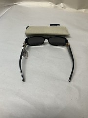 Gucci Narrow Rectangular Sunglasses GG1661S 001 Black 54-16mm NEW