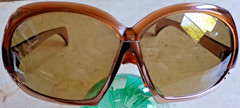 VG++ VINTAGE COOL RAY PANTOMIME 404 BROWN & GOLD SUNGLASSES