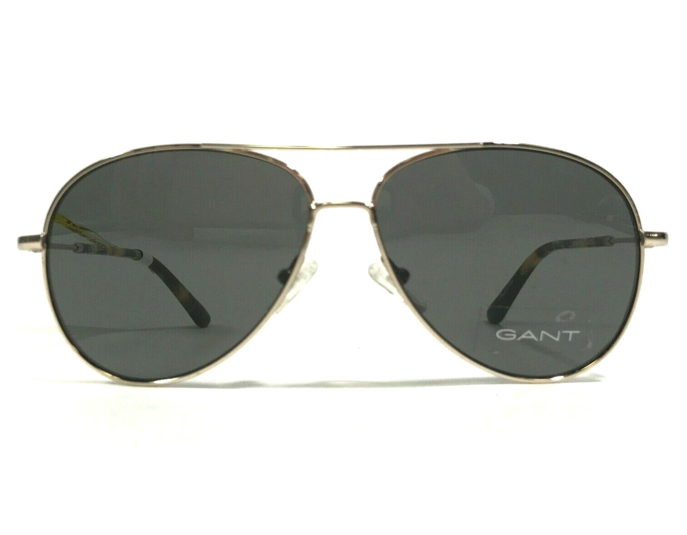 Gant Sunglasses GA7097 32N Gold Aviator Frames with Gray Lenses 56-12-145