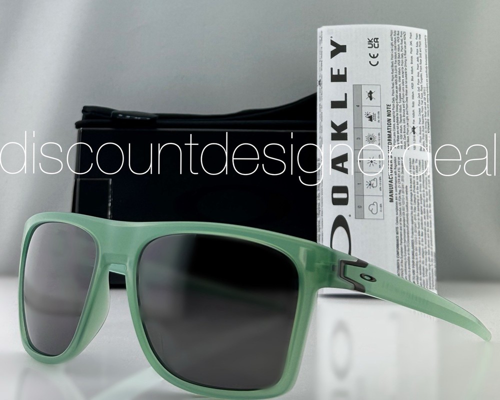 Oakley Leffingwell Square Sunglasses Matte Jade PRIZM Black OO9100-17 57mm NEW
