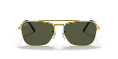 Ray-Ban New Caravan Polished Gold/Green Classic 58mm Sunglasses RB3636 919631 58