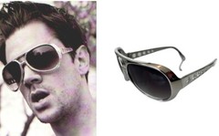Jackass Aviator Johnny Knoxville Elvis Party Sunglasses Retro Silver 80’s Frame