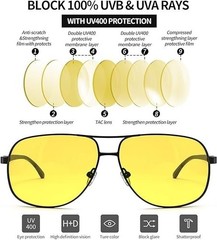 Photochromic Pilot Polarized Sunglasses Men Women Driving Chameleon UV