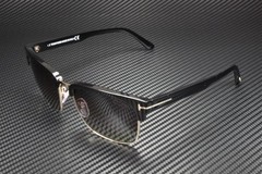Tom Ford River FT0367 01D Shiny Black Smoke Polarized 57 mm Men’s Sunglasses