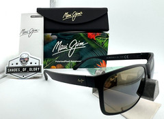 MAUI JIM RED SANDS MJ H432-2M MATTE BLACK HCL BRONZE POLARIZED SUNGLASSES NEW