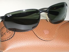 RAY-BAN ITALY RB3254 61[]16 G15 CRYSTAL SLEEK SPORT BLACK METAL WRAPS SUNGLASSES
