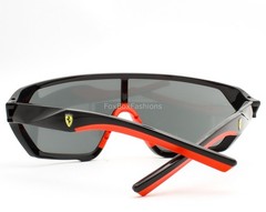 Ferrari Scuderia Shield Sunglasses Shiny Black Gray Lens FZ 6017U 501/87 w/pouch