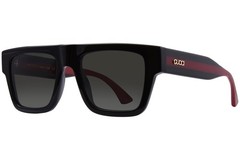 Gucci GG1868S 001 Sunglasses Men’s Black/Green/Grey Lenses Square Shape 53-mm