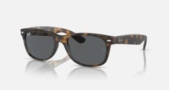 RAY-BAN NEW WAYFARER MATTE HAVANA/DARK GREY 55 mm SUNGLASSES RB2132 865/B1 55-18