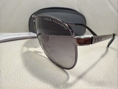 Armani Exchange AX 2006 Aviator Sunglasses Silver Frame SEE DETAILS!
