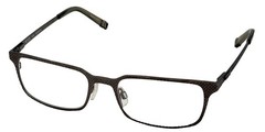 Tumi Mens Gunmetal / Stainless Steel Rectangle Eyewear Frame T106. 52mm