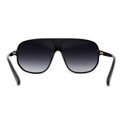 SUNGLASSES MEN DESIGNER GLASSES RECTANGULAR STYLE FLAT BLACK LENS MODERN STYLE