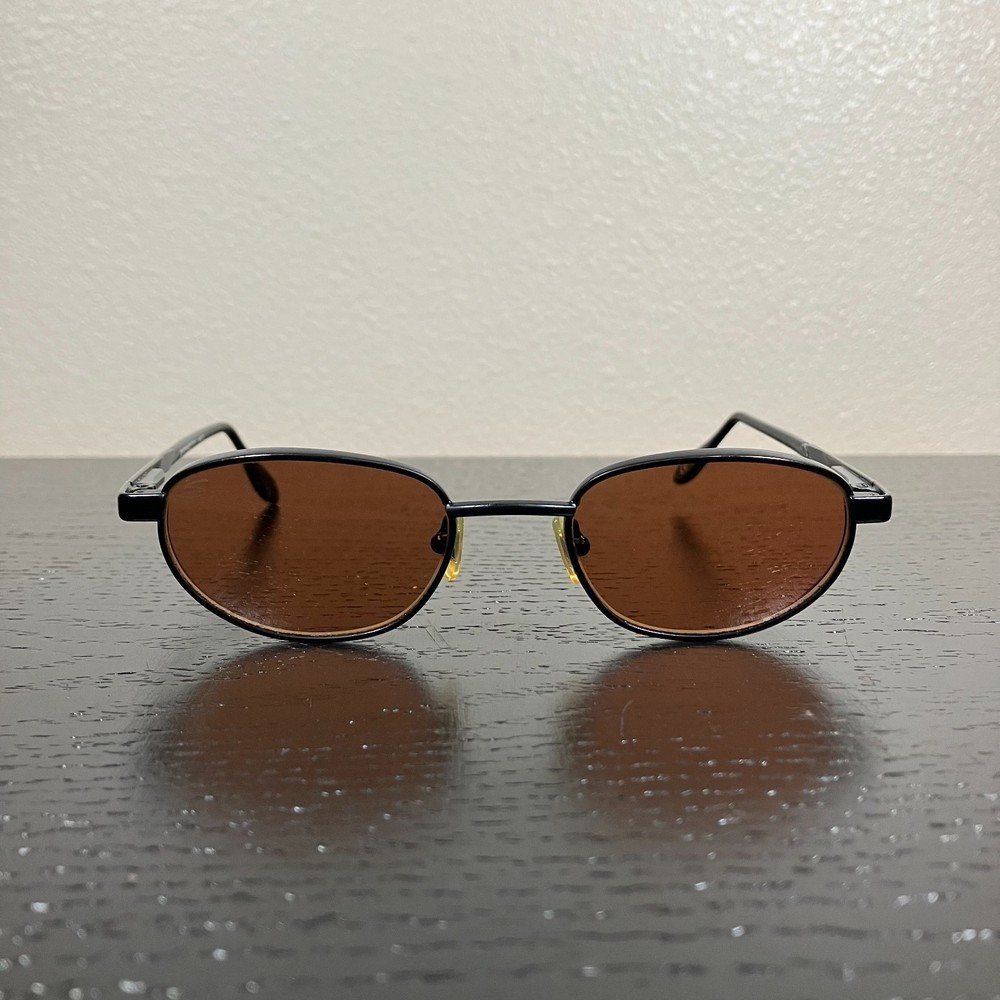 Vintage Serengeti 6413 Drivers Sunglasses Oval Bronze Frame Japan