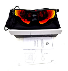Nike Premier Zone Matte Black Frame Red Mirror Sunglasses IQ9343X 011 – Unisex