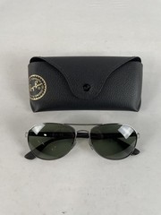 Excellent Ray-Ban RB3549 Sunglasses, Gunmetal Frame, Green Classic G-15 Polarize