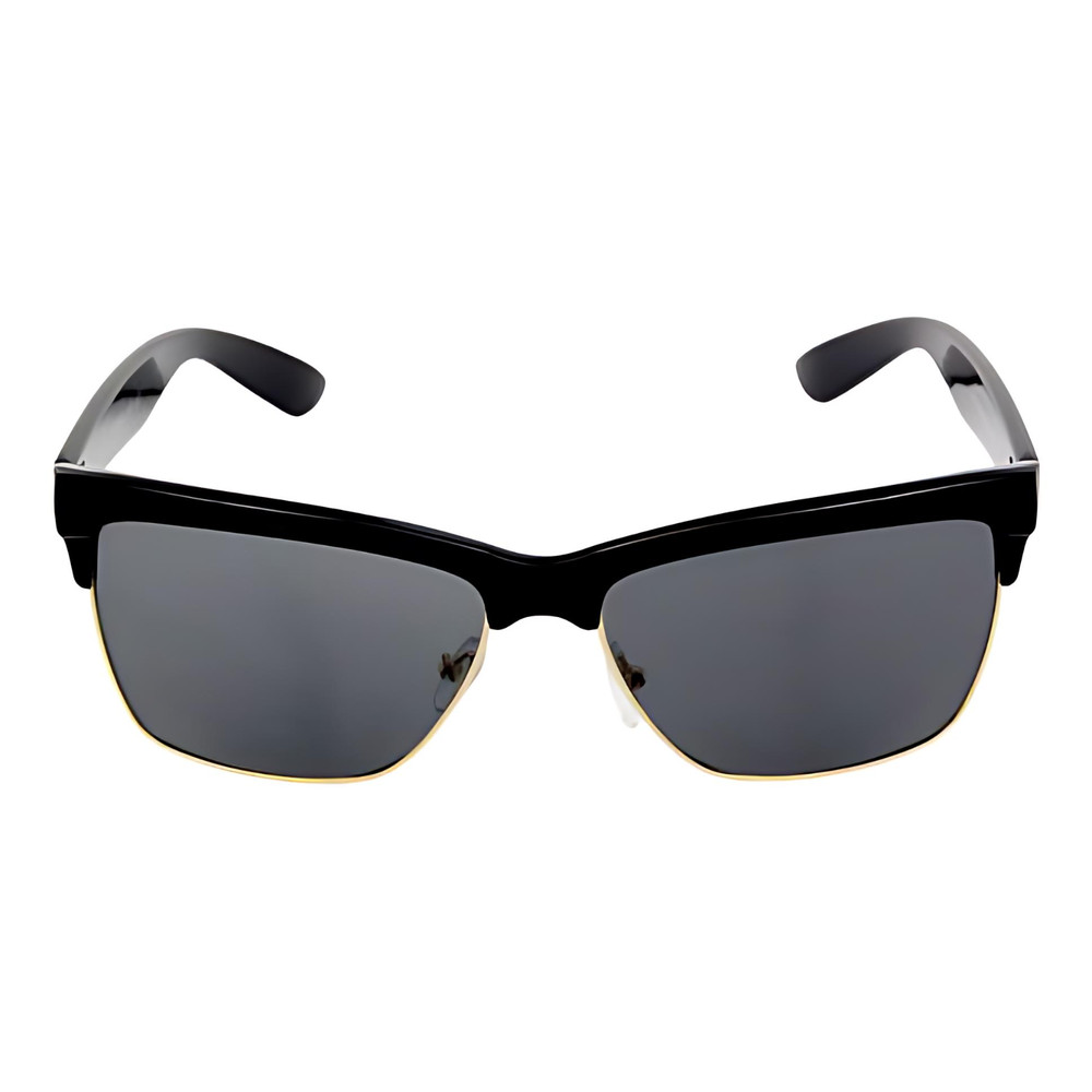 Men’s Retro Club Style UV400 Semi-Rim Sunglasses Classic Square Frame Shades