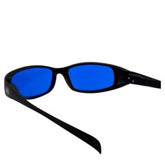 NEW ATTITUDES – Stylish Sunglasses – Blue Lenses, MATTE Black Frame
