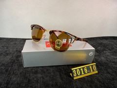 Ray-Ban RB3016 Clubmaster Tortoiseshell Frame Brown Lens Sunglasses
