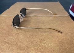 Cartier Panthere CT04940 001 M Rimless Gold Frame Black Lens Sunglasses – 140