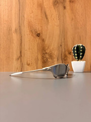 Oakley Penny & Juliet X-Metal Sunglasses Silver Alloy Frame Black Lens-