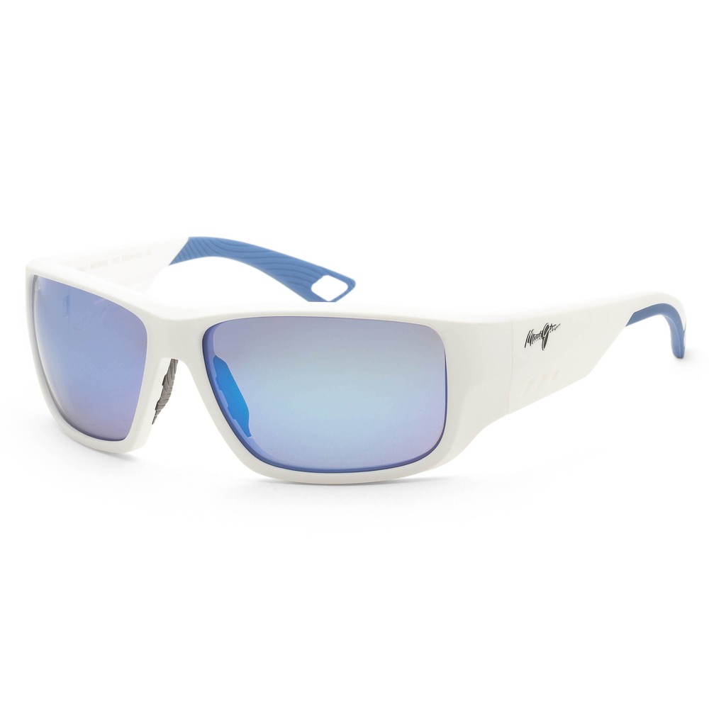 Maui Jim Men’s Keha 63 mm White Sunglasses MJ0663S-002