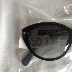 New Harper•Roe Shiny Black Sunglasses 52-18-146 #660 NWT