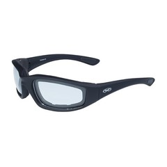 Kickback Foam Padded Motorcycle Sunglasses Gunmetal 3 Pairs