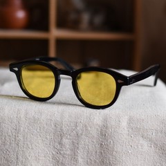 Men’s Yellow Sunglasses women johnny depp glasses black acetate glasses SMALL