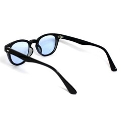 Blue lens sunglasses, Wellington style, transparent e, light blue, UV cut, 5005