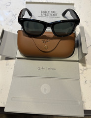 Ray-Ban Meta Wayfarer Smart Glasses RW4006 Black with Green Standard Lenses