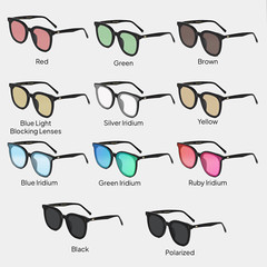 Stylish Sunglasses TACLAB Moon Shadow Handcrafted Durable Oval Acetate Frame