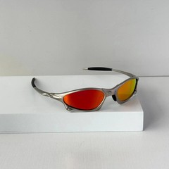 Oakley Penny X-Metal Sunglasses Silver Frame Ruby Lens Vintage RareIN BOX
