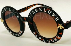 Women’s Sunglasses Round Frame Fashion Retro Vintage Designer Celebrity Shades