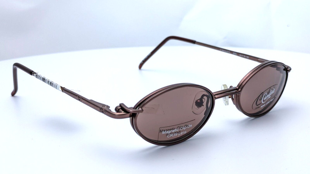 Candies C Velma & CL Brown Oval Clip-on Mens Sunglasses 44mm