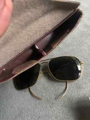 1980’s 58[]16mm VINTAGE B&L RAY-BAN GEP G15 CRYSTAL CARAVAN AVIATOR SUNGLASSES