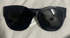 Saint Laurent SL M95/F 005 Sunglasses Black/Polarized Grey Cat Eye 56mm No Case