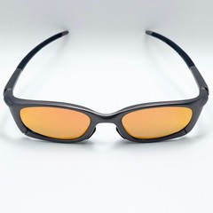 Oakley Mag Four Magnesium Four Sunglasses Gunmetal Frame Yellow Iridium Lens